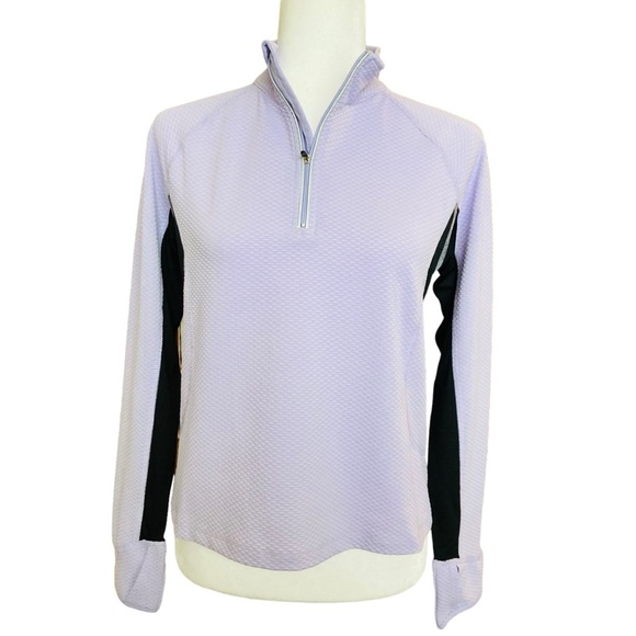 Champion Women's purple/black long sleeve top and cropped workout pant set, Sz M - Picture 2 of 16